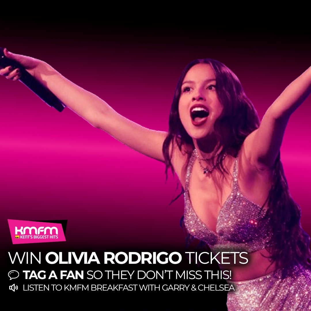 Garry and Chelsea are looking for an Olivia Rodrigo superfan to send to her show at the O2 in London on Tuesday 14th May!! 🤩🤩 Tag a fan below 👇 and make sure they're listening to kmfm Breakfast for their chance to get those tickets! 🎟️