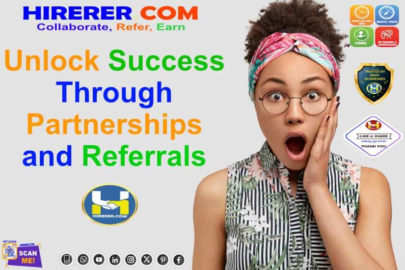 HIRERER.COM, Unlock Success Through Partnerships and Referrals.

visit refer.hirerer.com to know more

#EarnWithReferrals #ReferAndEarn #ReferToGrow #ReferralBonanza  #ReferralRewards #rentahr #outofjob #Hirerer #SmartlyHiring #iHRAssist #SmartlyHR