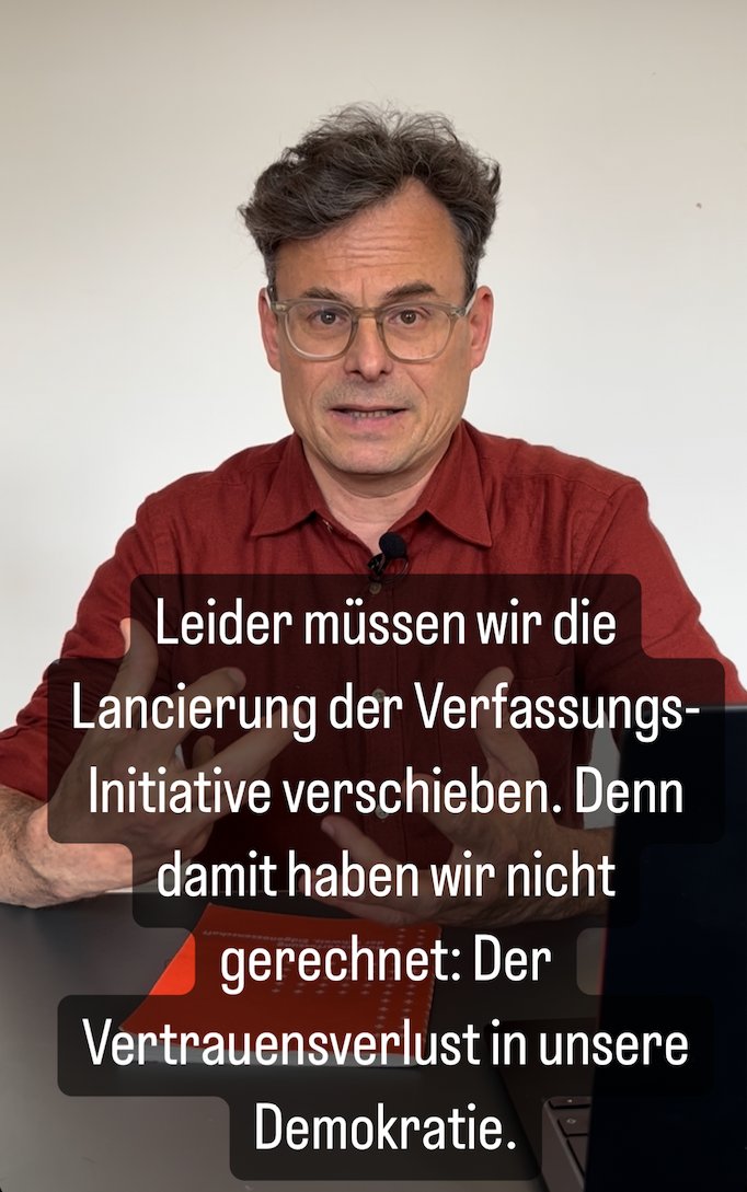 Direkte Demokratie ist ein Marathon. Sie braucht einen langen Atem. Den benötigen wir bei meinem Herzensprojekt: der Volksinitiative für eine zeitgemässe Bundesverfassung. Gleichzeitig sind wir bei der Inklusions-Initiative auf der Zielgeraden: Nur noch wenige Unterschriften…