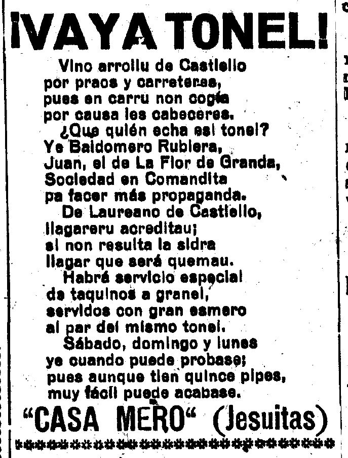 añu 1926: Publicidá Casa Mero (I)

#CelebresCoses #Asturies #oficialidá #CasaMero #Castiello #publicidá #Xixón

Agora ya sabes onde atopar más COSES CÉLEBRES ...