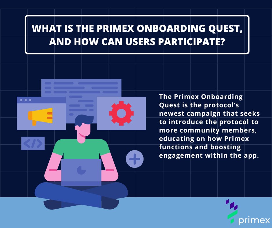 What Is the Primex Onboarding Quest, and How Can Users Participate?👌

@primex_official 

1📲
#primex #primexfinance #margintrading #margintrade #PMX #PrimexBeta