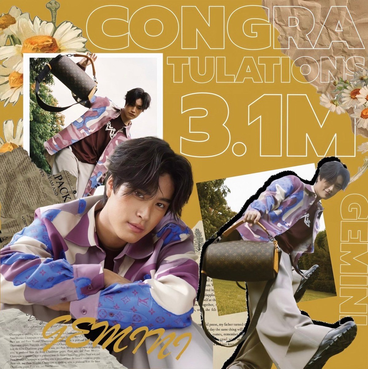 Congratulations @gemini_ti 🎊 ยินดีกับพี่เจมด้วยนะค้าบบบ มียอดผู้ติดตามครบ 3.1M แล้ววว ขอให้น่ารัก สดใสแบบนี้ไปเรื่อยๆน๊า ขอให้หนูมีแต่รอยยิ้ม มีแต่เสียงหัวเราะ มีแต่รักและเอ็นดูหนูเยอะๆนะค้าบบ 🥰💖🫶 GEMINI IG 3M100K #ความรักทะลุสามล้านหนึ่งมิติ