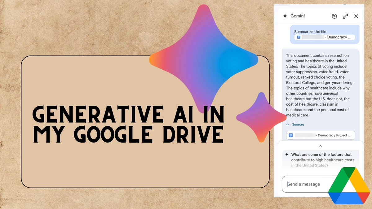 Coming to your Google Docs

Generative AI (Google Gemini) 

in the sidebar to help you with feedback, lesson planning, and more! 

#googleEDU