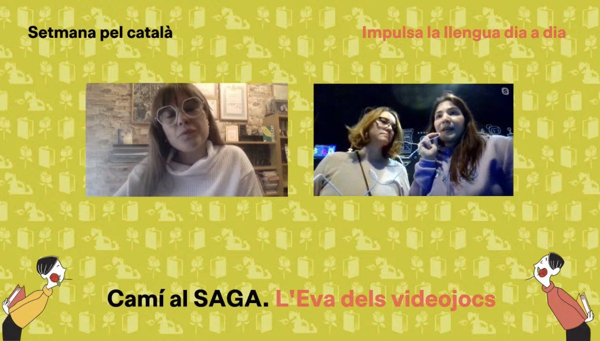 🎮‼️ Ep! Si ahir no vau poder seguir a la Meritxell Torra i la Maria Casañas parlant de la seva experiència professional en el món del videojoc i la cultura digital en català… 🔄▶️ Podeu trobar la xerrada sencera al YouTube de @llenguacat