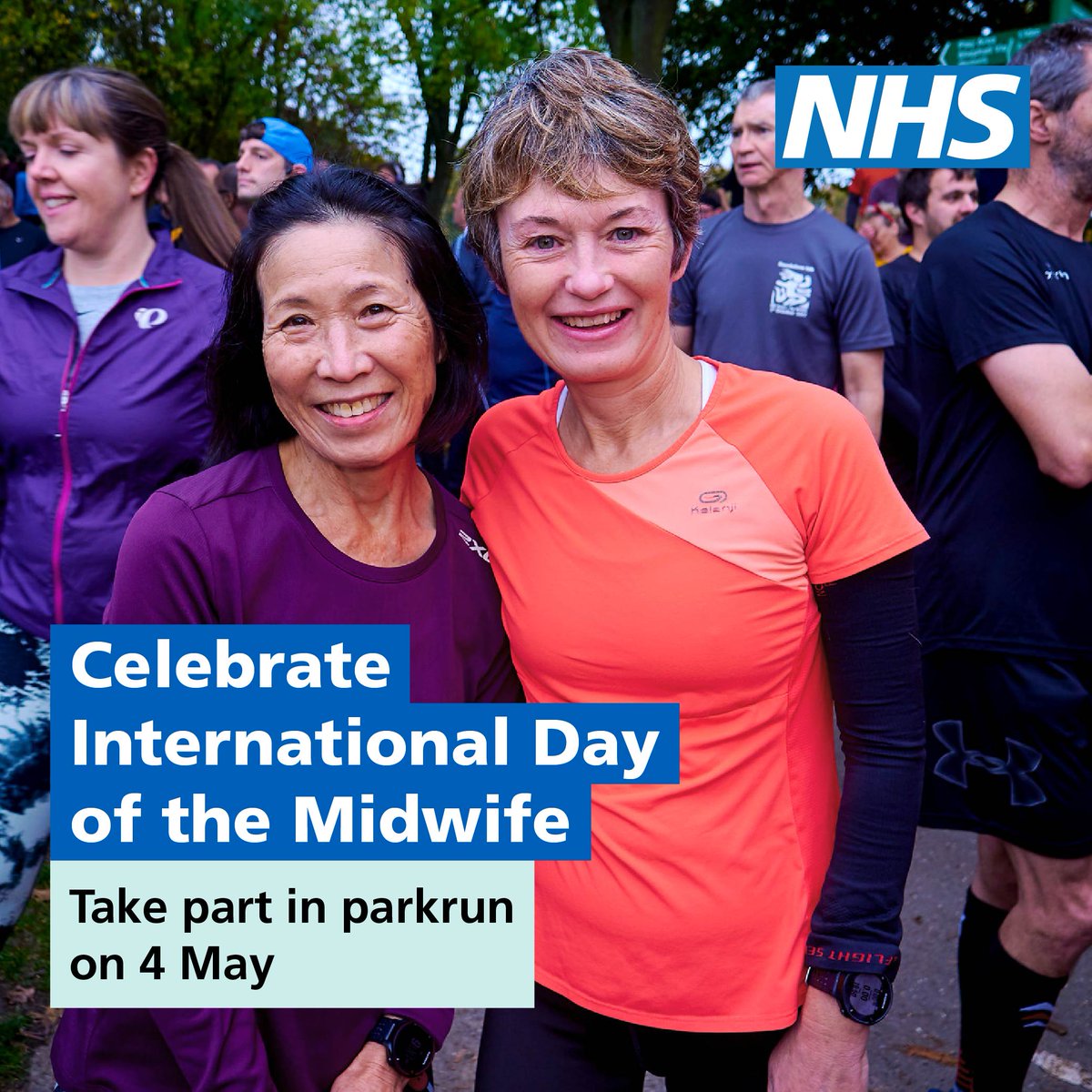 Only one week to go until I run @parkrunUK on 4 May in celebration of the International Day of the Midwife #IDM2024 💙 If you haven’t done so already, there’s still time to register for your local event: parkrun.org.uk/register/