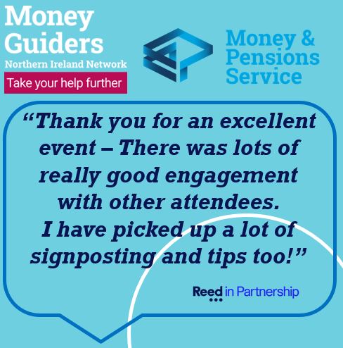 What fantastic feedback! 🙌

All training and information sessions are free and to receive other money guidance resources staff can join our fully funded Network here ➡ forms.office.com/pages/response… #MoneyGuiders #TalkMoney @MoneyPensionsUK