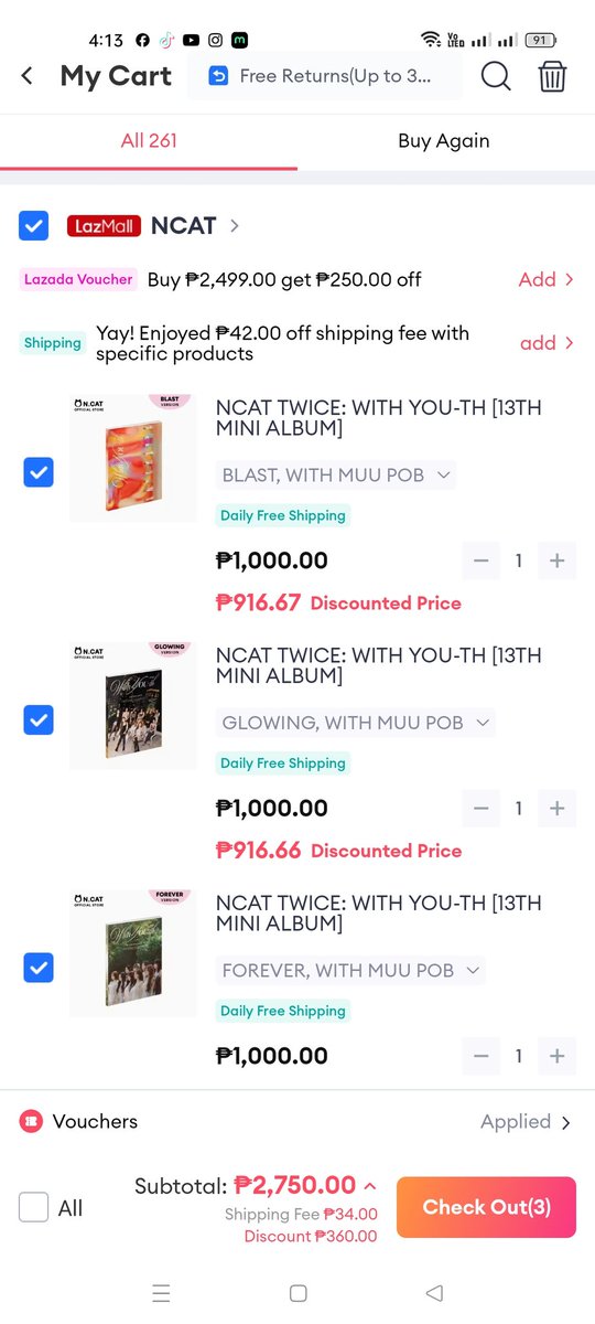 @LazadaPH NCAT TWICE ALBUM #SuliTipidSaLazada