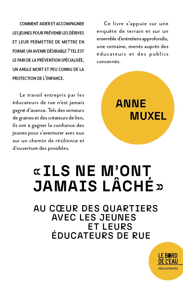 📚#VendrediLecture Alors qu'une série de mesures visant à prévenir la #délinquance des #mineurs vient d'être annoncée, replongeons dans le livre 'Ils ne m'ont jamais lâché' d'@AnneMuxel au coeur des quartiers avec les jeunes et leurs éducateurs de rue. tinyurl.com/wv66v6am