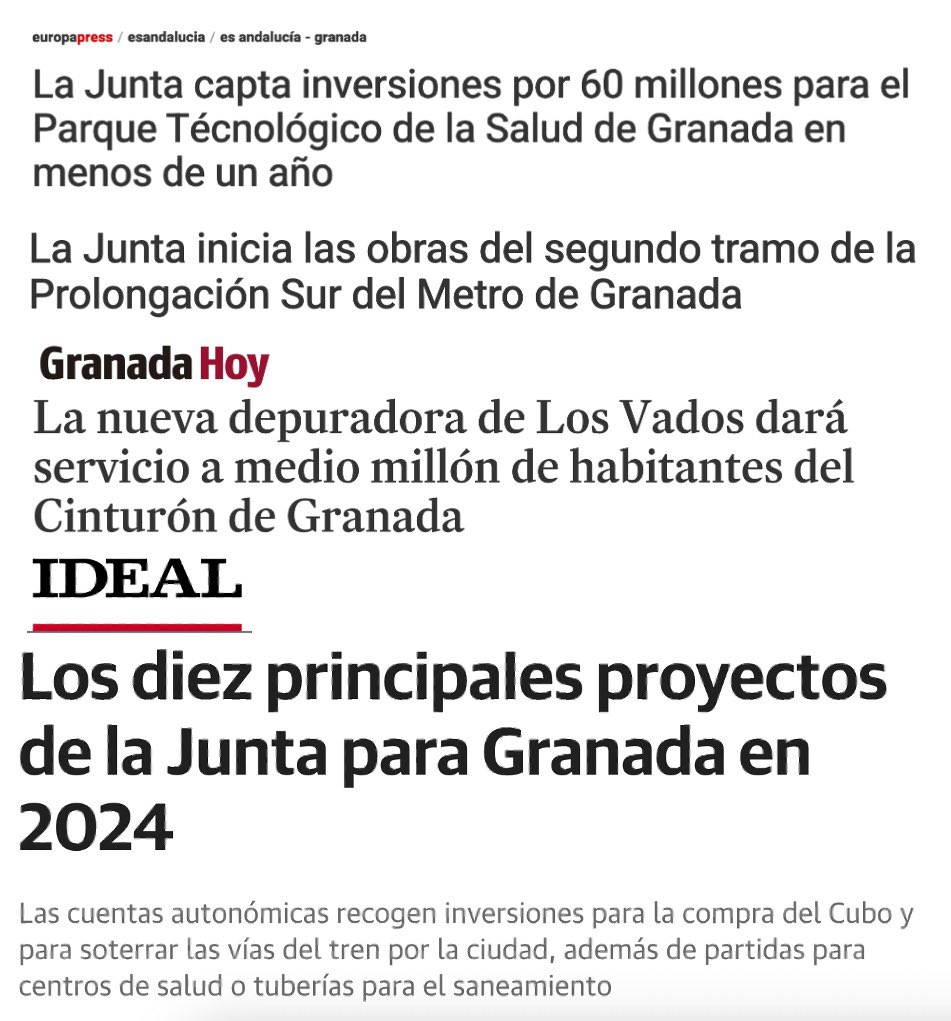 🔵 #Granada no se puede permitir parar ✅ El Gobierno de @JuanMa_Moreno sigue adelante #AndalucíaNoPara