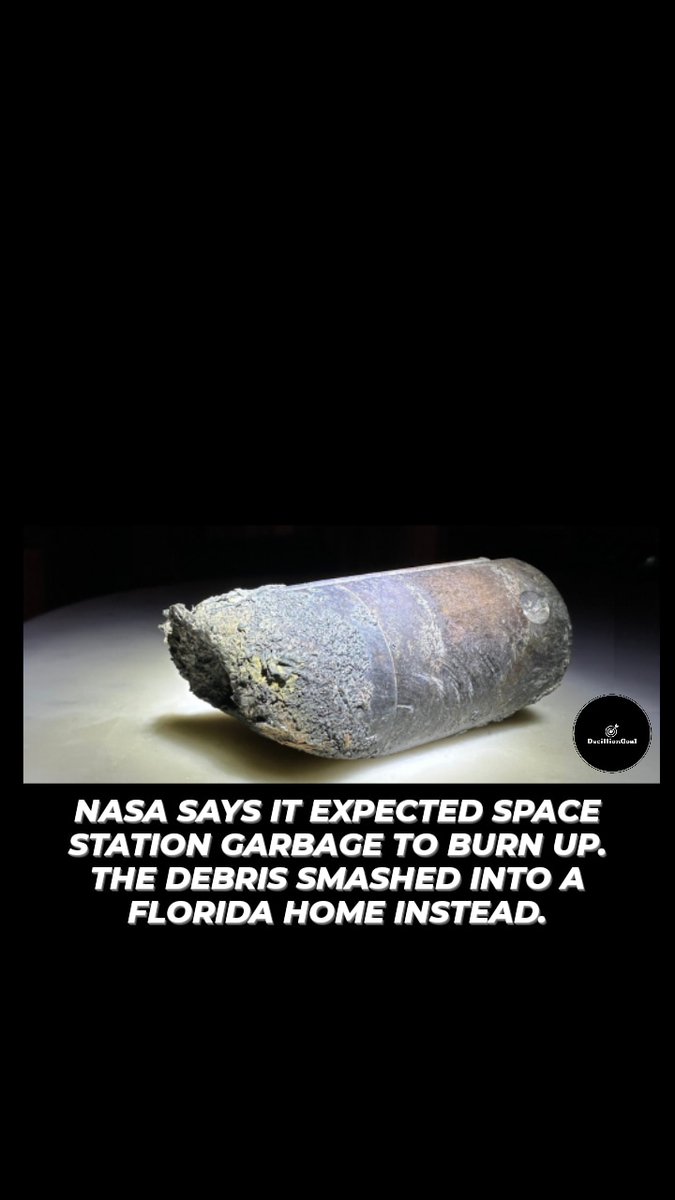 A piece of space debris from the International Space Station, originally intended to disintegrate upon reentry, instead crashed into a home in Florida.

#NASA #Florida #Debris #SpaceStation #InternationalSpaceStation #WasteManagement #DecillionGoal.