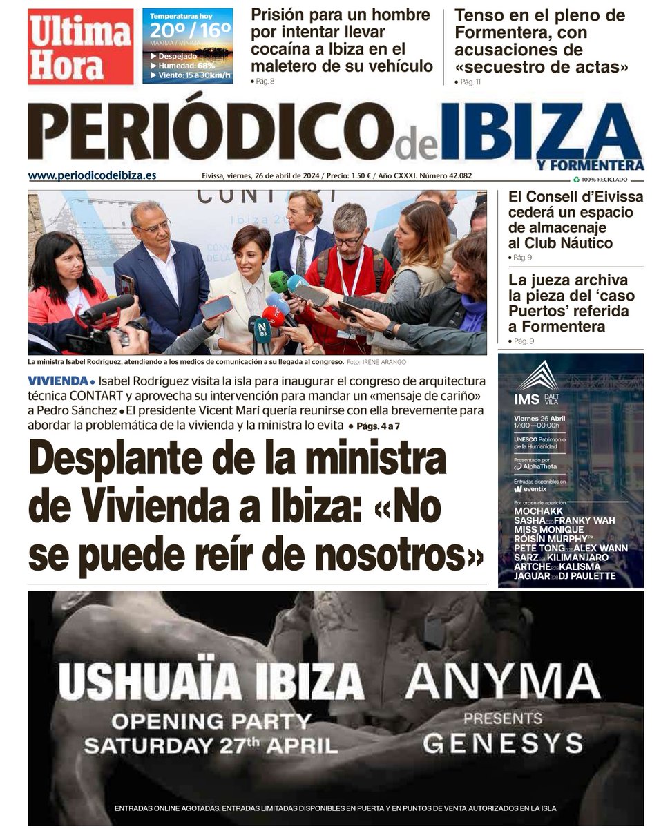 #BuenosDías, esta es nuestra portada de hoy. #FelizViernes.