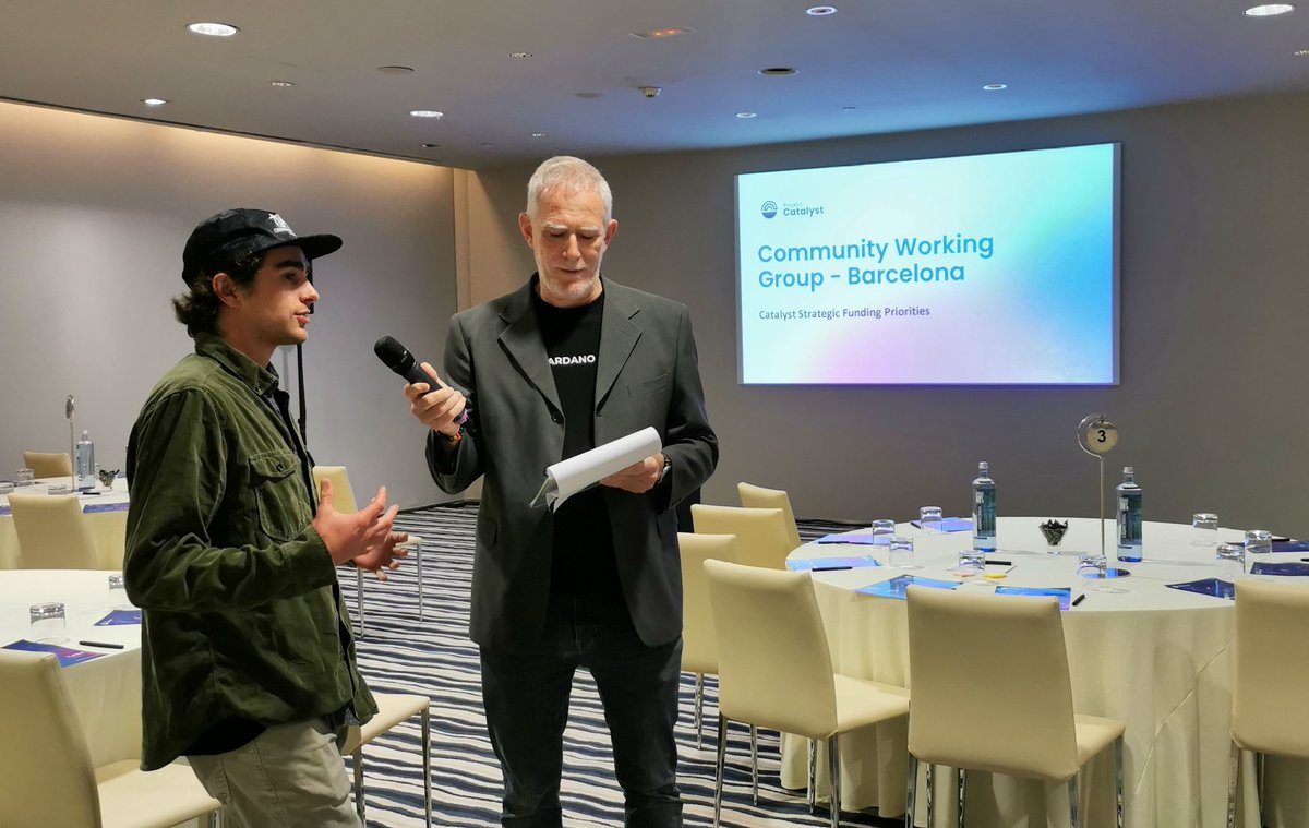 JudithWilliams_'s tweet photo. Catalyst Fund 12 Launch Event im Barcelona has officially kicked off! @bigezdaddy2017 @cole_vt @MauroAndreoliA @ParkParkinson @CardanoSpot @RareEvo @Catalyst_onX https://t.co/6Wb1TCQpml