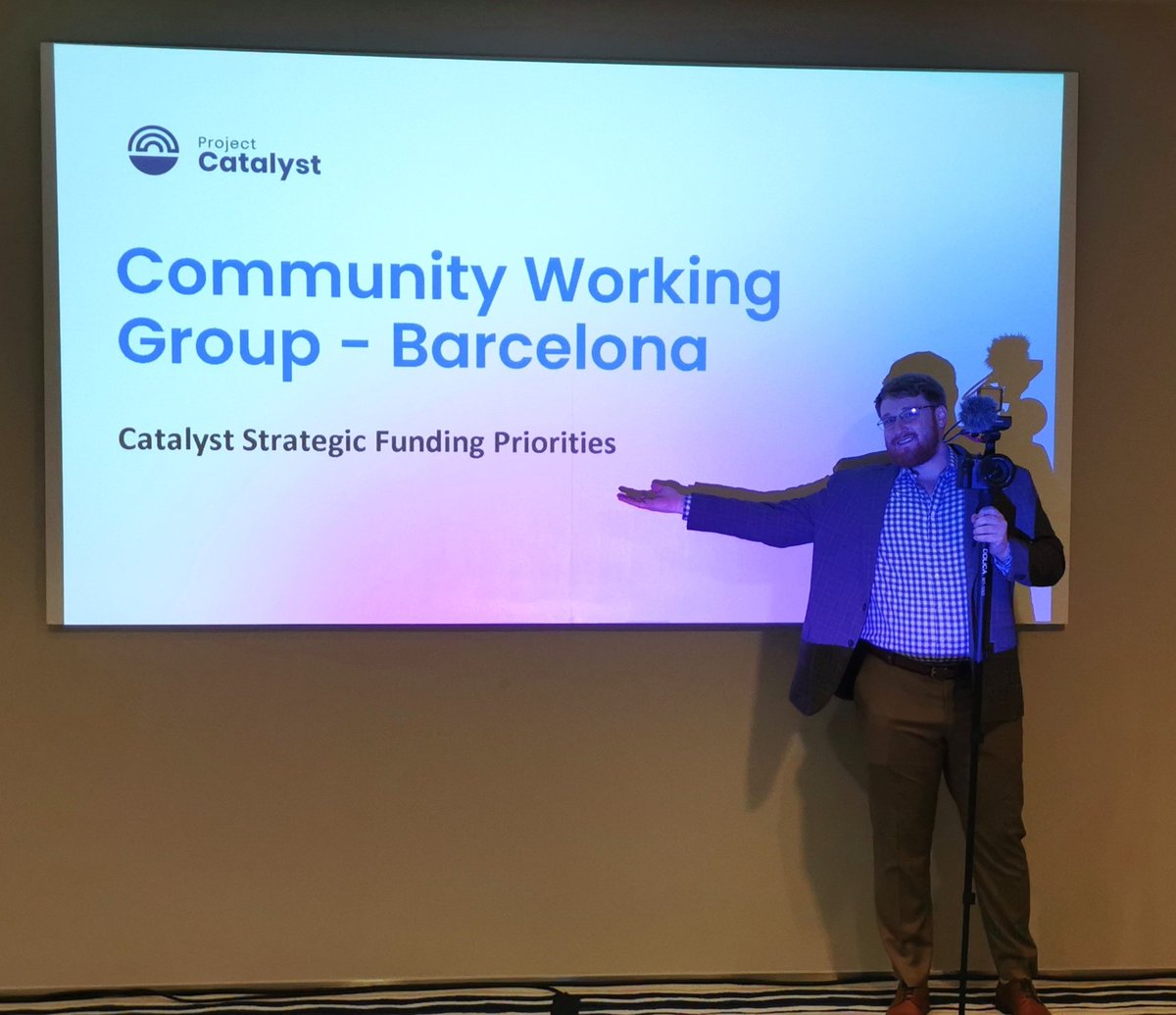 Catalyst Fund 12 Launch Event im Barcelona has officially kicked off! @bigezdaddy2017 @cole_vt @MauroAndreoliA @ParkParkinson @CardanoSpot @RareEvo @Catalyst_onX