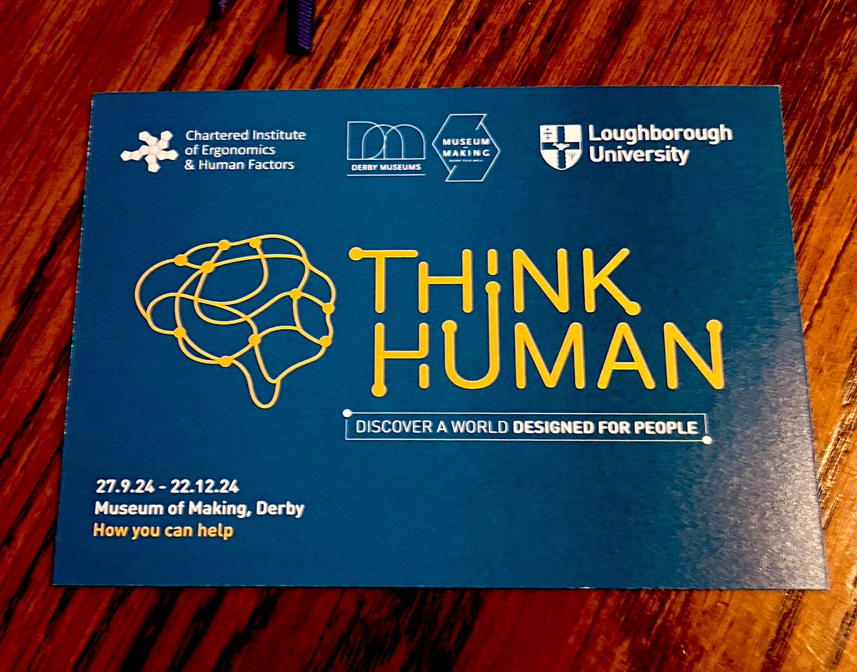 Looking forward to this in the Autumn @MuseumofMaking with @lborouniversity @CIEHF Fits snugly with @derbymuseums participatory and human centred practice