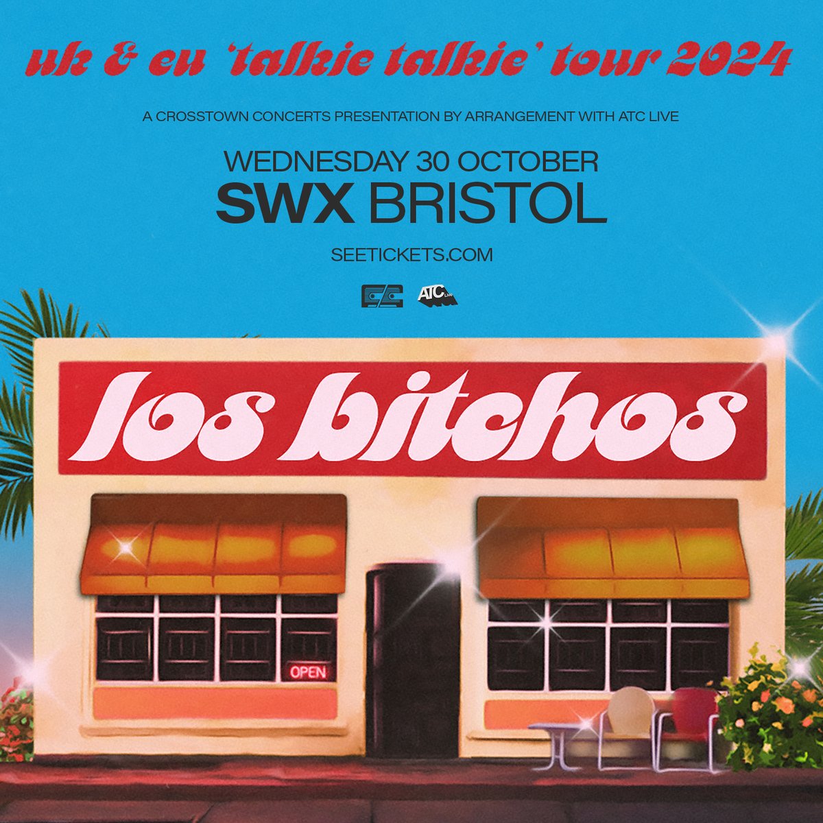 Tickets are on sale now for Los Bitchos at @swxbristol on Wednesday 30th October. crosstownconcerts.seetickets.com/event/los-bitc…