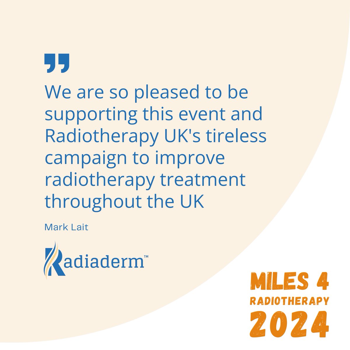 Finishing with that Friday feeling as we announce our third #Miles4Radiotherapy event partner - @radiaderm ! The team will be sponsoring this summer’s virtual challenge for the radiotherapy community in support of our #CatchUpWithCancer campaign. ➡️ bit.ly/4d7pwxb