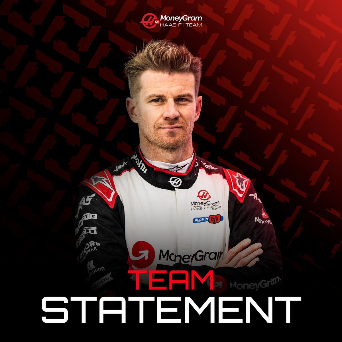 MoneyGram Haas F1 Team and Nico Hulkenberg will part ways at the conclusion of the 2024 FIA Formula 1 World Championship. #HaasF1