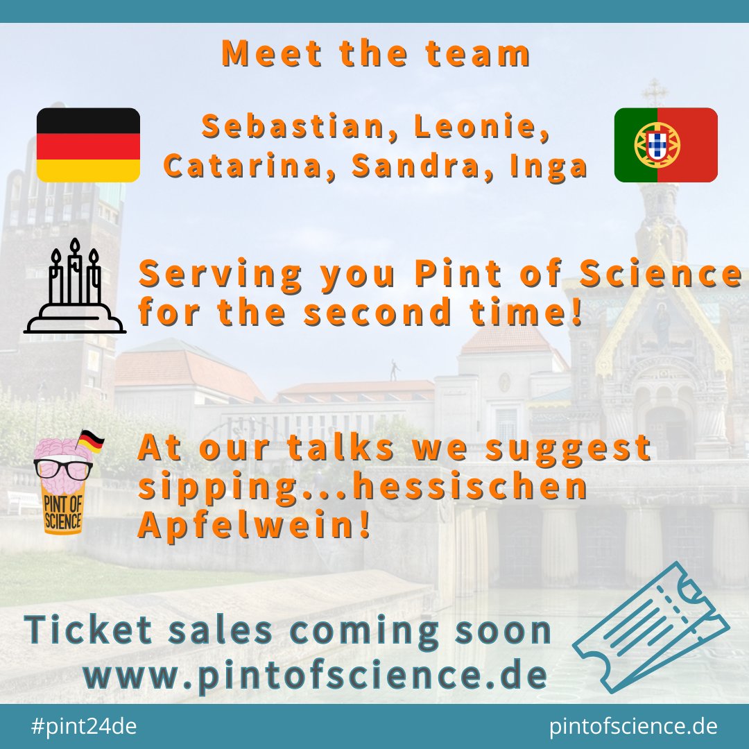 There will be 5 events at this year's #pint24de festival in #Darmstadt 😎 with something for each science-curious out there 🙌 Find out topics & venues and secure your tickets now! pintofscience.de/events/darmsta… #scicomm #wisskomm #pint24