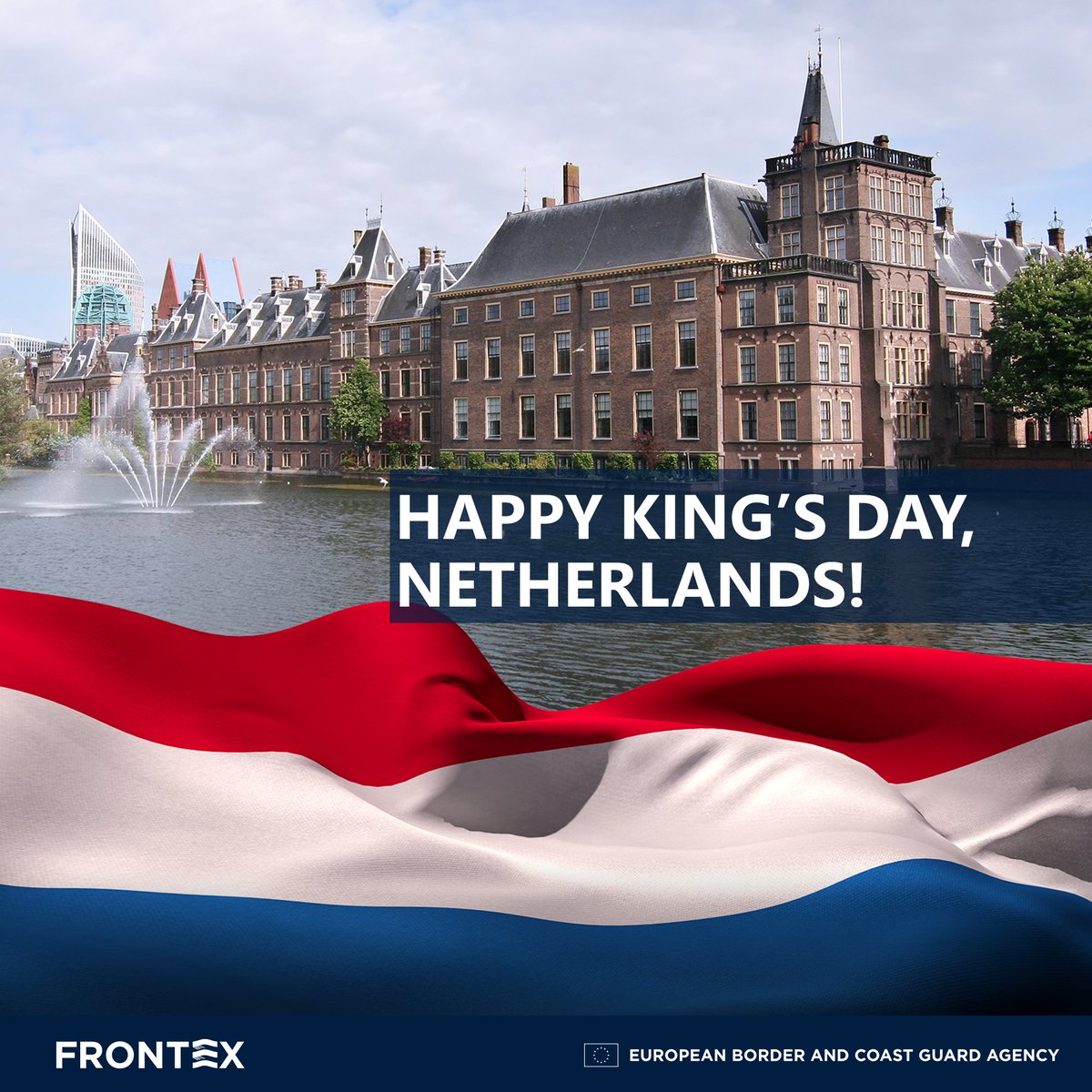 Happy King's Day, Netherlands! 🇳🇱 👮‍♀️👮 6 #Frontex officers work in the Netherlands currently, supporting air borders and return activities