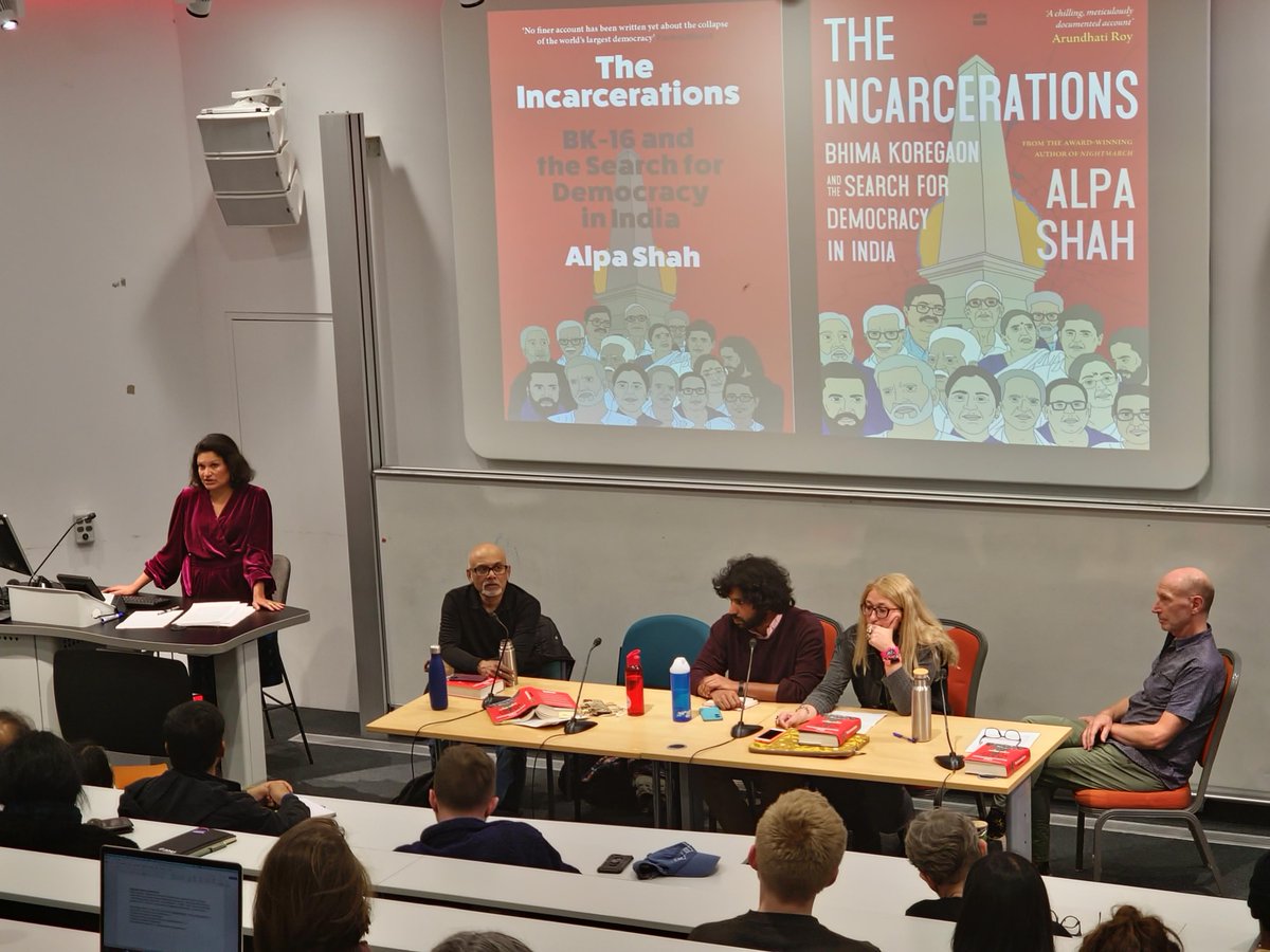 Book launch of 'The Incarcerations' by Alpa Shah. A huge thank you to our panellists and all the attendees who joined us.