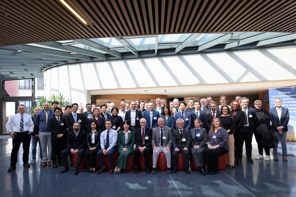 OECD_NEA's tweet photo. Over 50 industry & regulatory experts responsible for long-term asset management programmes & #riskassessment took part in the first ever international workshop to consider the usage of #riskinformation for ageing & asset management, as organised by the @OECD_NEA and @EPRInews. https://t.co/i5bGBxVEnZ