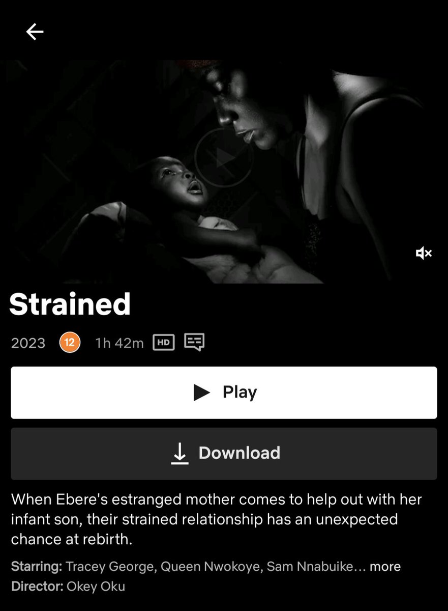 This Sunday on Nollywood Film Club. 1. We're turning 3 🥹 2. We're discussing Strained which is available on Netflix now. My favourite thing about this film already is that it is under 2 hours. Nobody steal that from me on Sunday😩😩 Book your seats x.com/i/spaces/1mnGe…