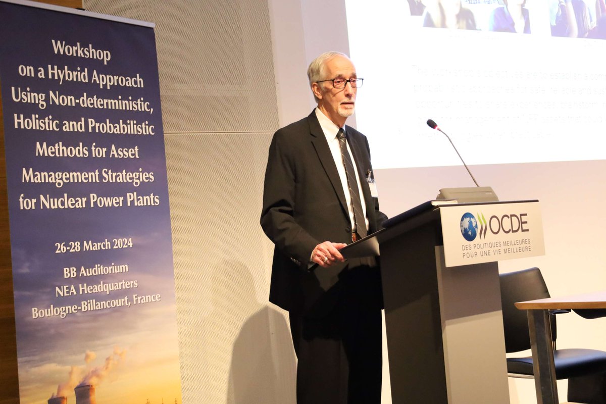 OECD_NEA's tweet photo. Over 50 industry & regulatory experts responsible for long-term asset management programmes & #riskassessment took part in the first ever international workshop to consider the usage of #riskinformation for ageing & asset management, as organised by the @OECD_NEA and @EPRInews. https://t.co/i5bGBxVEnZ