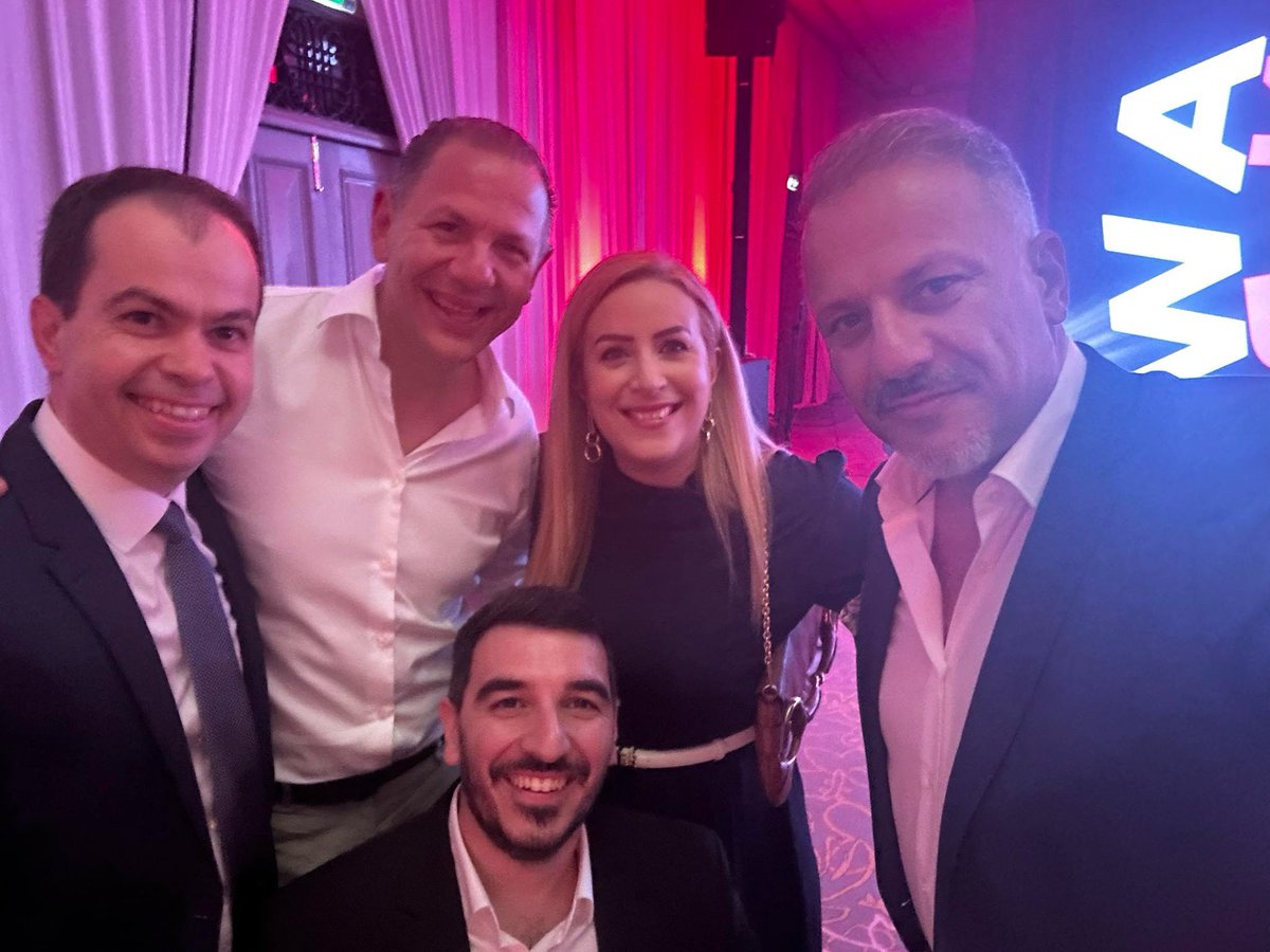 With good friends at last night’s InBusiness Awards in Nicosia, Cyprus! #MVirardi