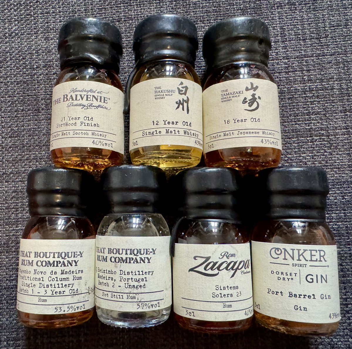 Not a bad pick’n’mix haul from @MasterOfMalt and @DrinksByTheDram for World Dram day at Dram bar London. I was like a kid in a sweet shop. Also lovely to see @BoutiqueyDave there.