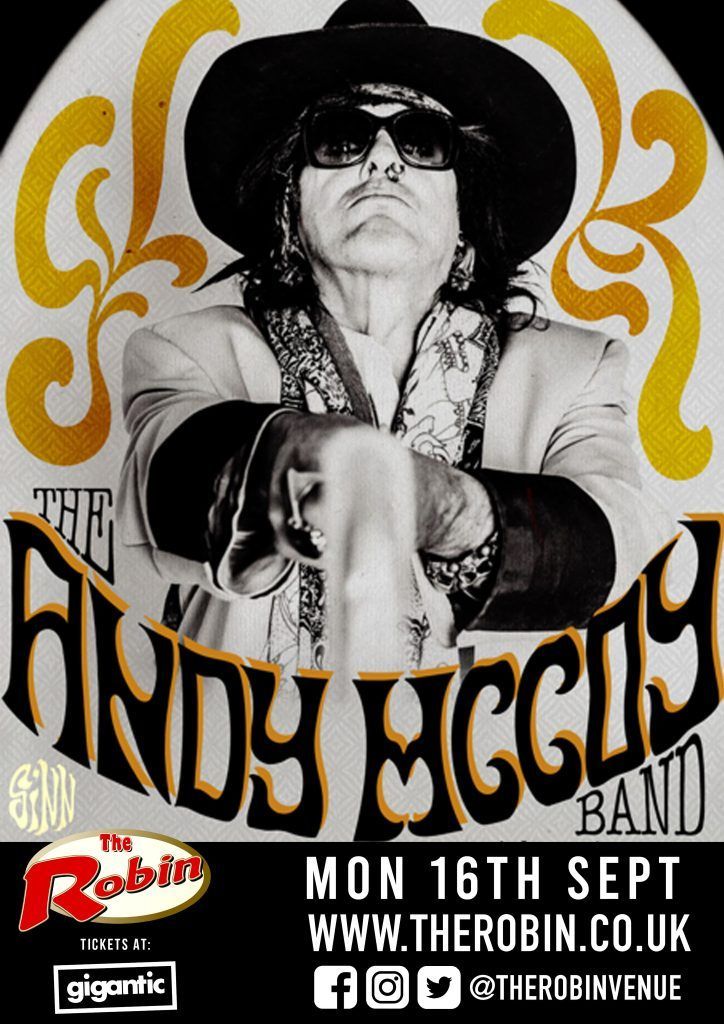 The legendary Andy McCoy Official is coming to The Robin Monday 16th September!! 😎 Andy McCoy, the legendary guitarist, composer, co-founder of Hanoi Rocks, colorful artist, and so much more. 🎟 Get your tickets here: buff.ly/3wQc5Rv #andymccoy #hanoirocks #livemusic