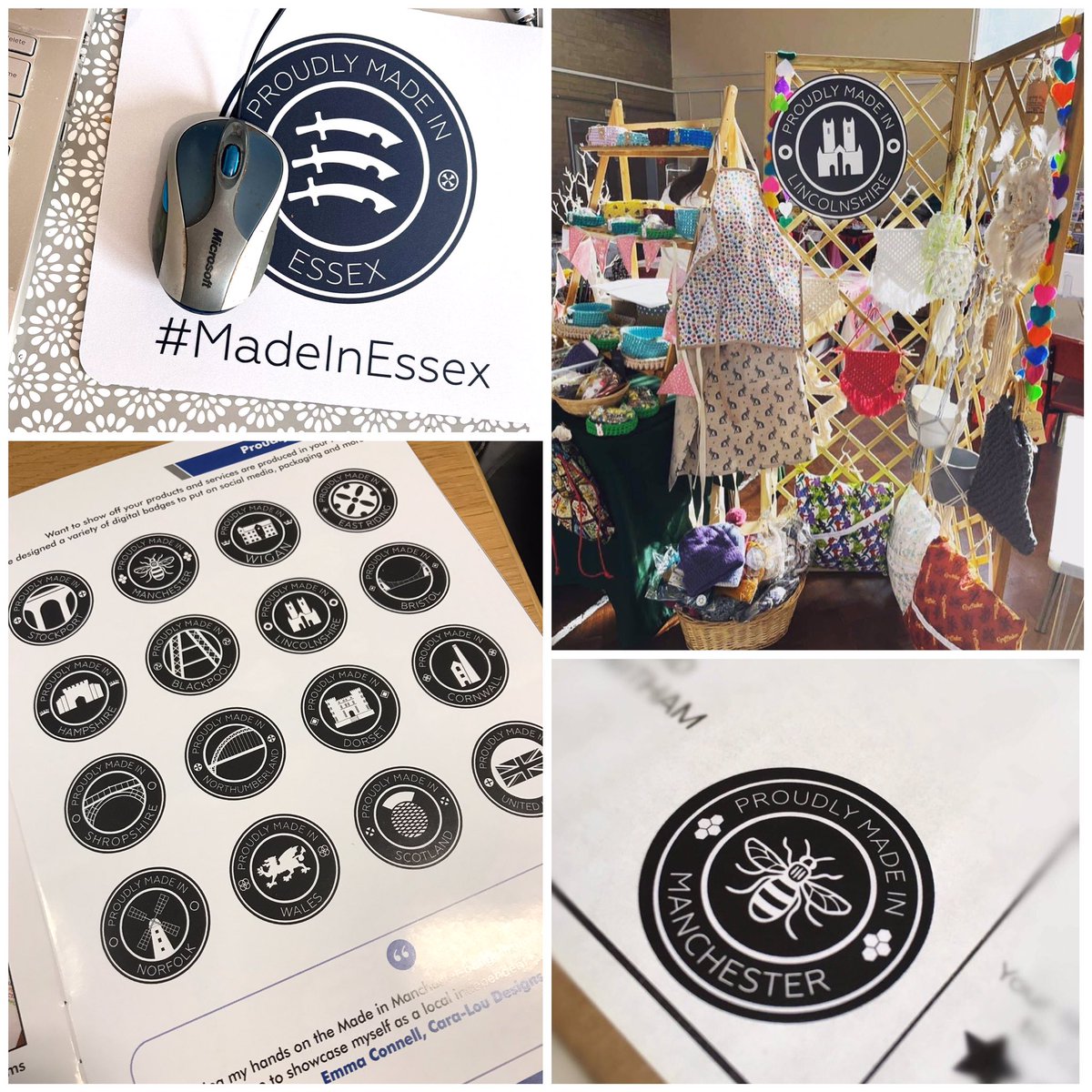 Want to show off that you’re a #crafter, #maker, #artisan in your region? Take a look at aquadesigngroup.co.uk/proudly-made-in for the #MadeIn badge design. You can purchase #marketing items, such as #stickers too 😊 #SBS #ShopIndie #BizBubble #SmartSocial #MeetTheMaker #SmallBizFridayUK