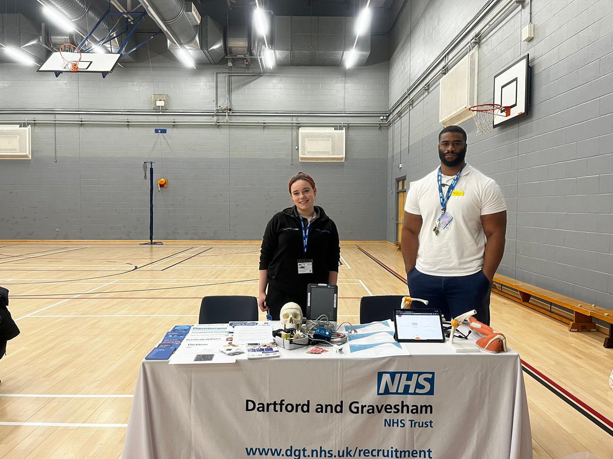 Well done to Emmanuel Ble for supporting careers fair at Ebbsfleet Academy @DGTAHPs @thecspstudents @thecsp @DarentValleyHsp
