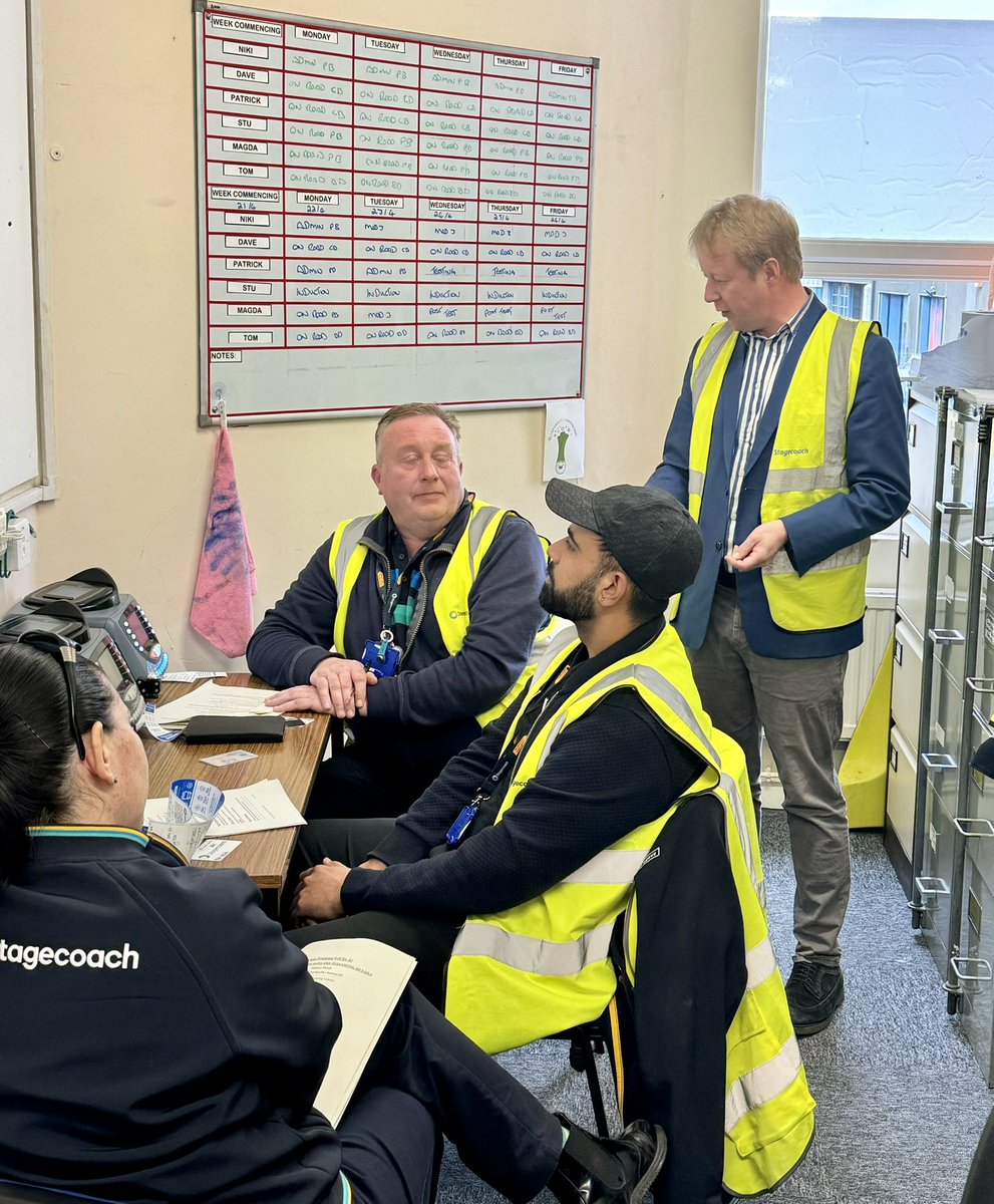 🌟BUS DEPOT - LINCOLN ROAD🌟 Great to meet trainee bus drivers, engineer apprentices, & the team at Stagecoach 😊 The skill that goes into being a driver is immense! 🚌 We are going to move the depot, invest in a new site, and regenerate Lincoln Road 💙