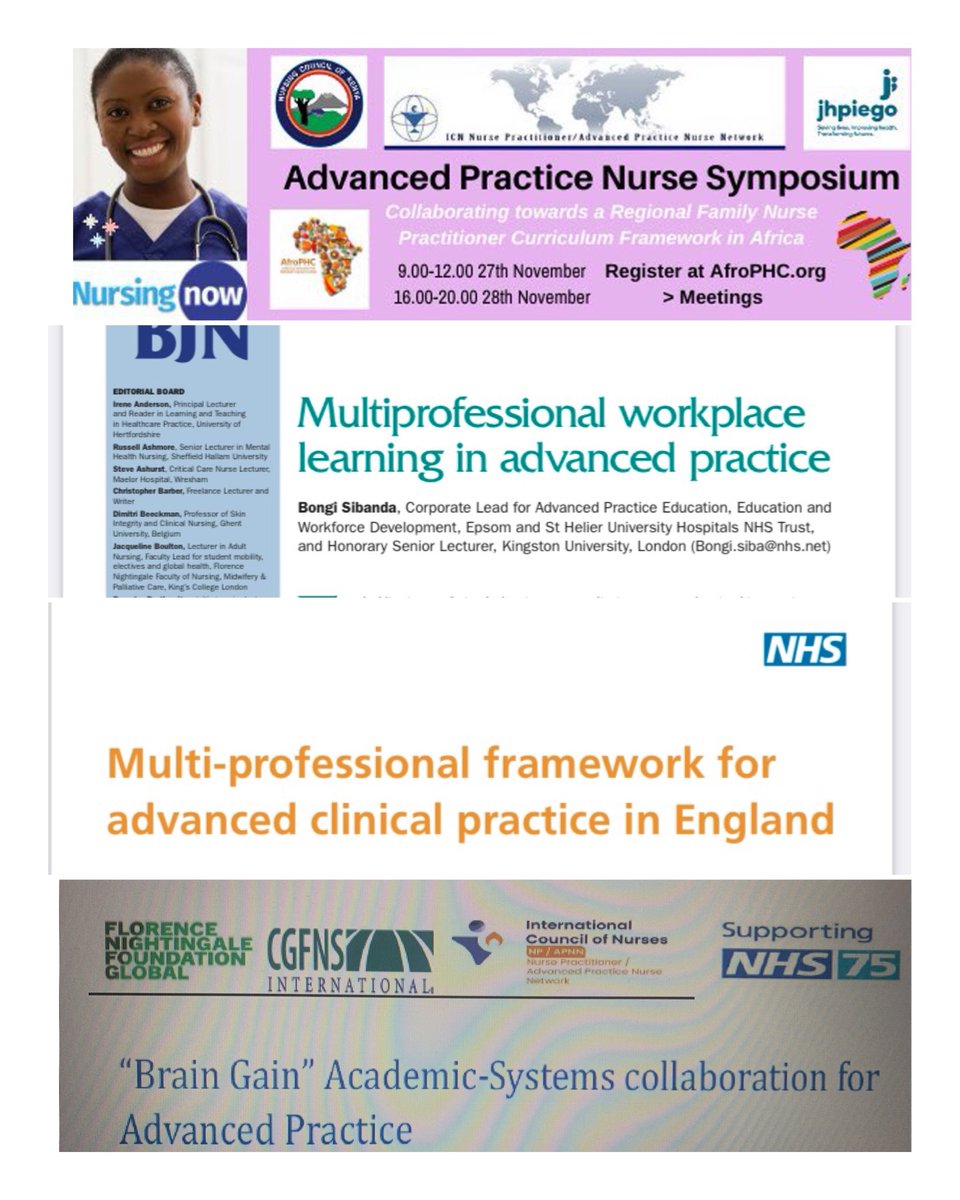 It’s taken 7 years….. I can now let the cat out of the bag😊 Academy for Global Multiprofessional Advanced Practice Leadership, Innovation & Entrepreneurship Launch details following soon. We are global @NHSE_WTE @ICNGlobalAPN @AAPEUK @AfricaApn @CAIPEUK @IPEAfrica @AfroPHC