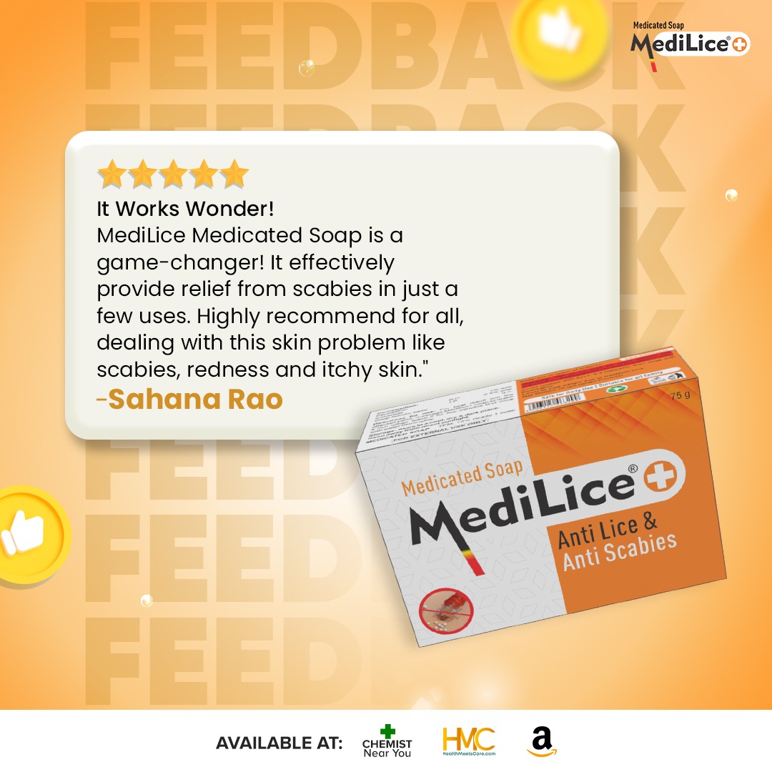 JuNashak's tweet photo. Sahana Rao is happy using our product Medilice Plus Medicated Soap.

Make the smart choice for your skin's health, choose Medilice Plus Medicated Soap.

Available at the nearest medical store.
✅ Buy Now at Amazon - https://t.co/eEBnY6f9XY

#Medilice #Antilice #wppl #wingspharma https://t.co/oNko3G2OFC