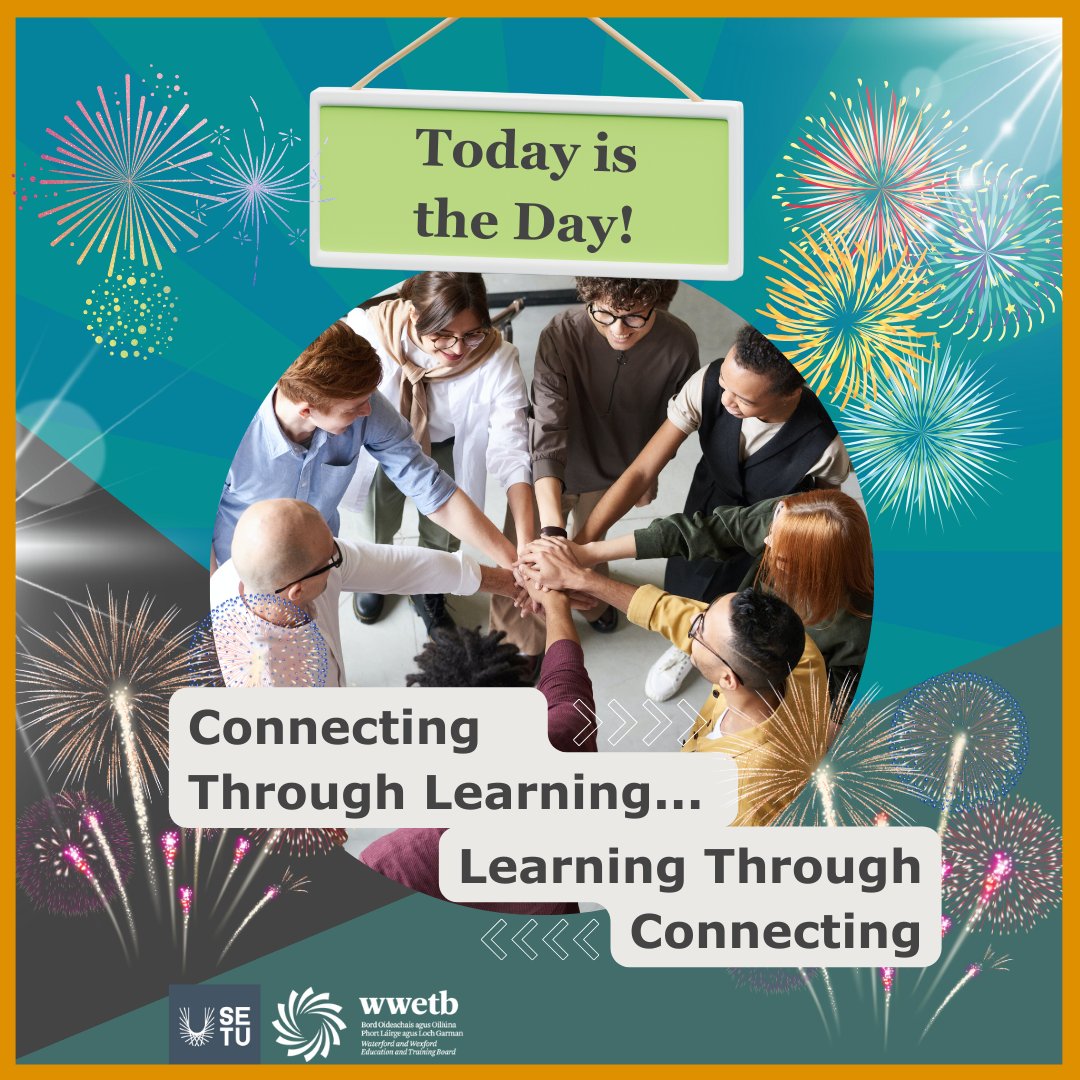 WWETB is excited to host a joint Symposium with SETU, Connecting Through Learning...Learning Through Connecting at Wexford College of Further Education and Training today. 
Best of luck to everyone presenting at the Symposium today! 🌟