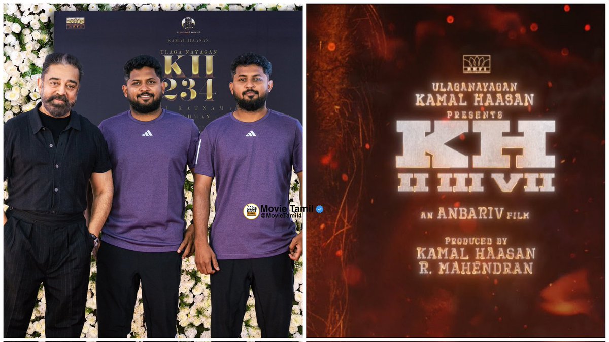 #Anbarivu Masters Recent Interview - '#KH237' Update 

- As far as this film is concerned, Liveva will be like a Lokesh film.✨
- ஆக்சன் மற்றும் விறு விறுப்பான காட்சிகள் எல்லாமே கலந்து இந்த படத்தை கொண்டு வர போகிறோம்.👑
- Anbarivu Masters is making his directorial debut in Tamil.