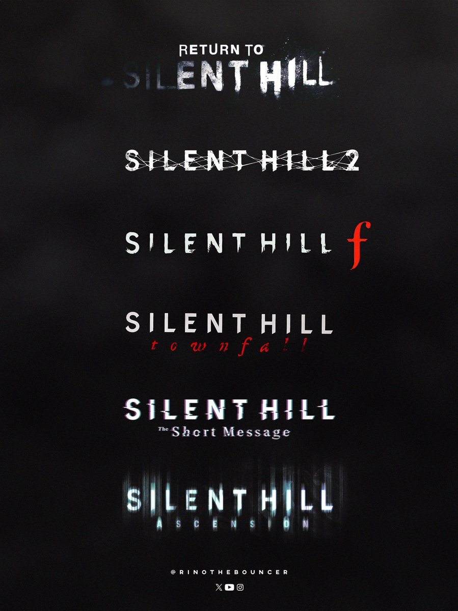 With Silent Hill: The Short Message out and Ascension over, which projects are you most excited to see next?🚀 ✅Return to Silent Hill (Movie) ✅Silent Hill 2 ✅Silent Hill f ✅Silent Hill: Townfall Let’s go!😎 #PlayStation #Gaming #Konami