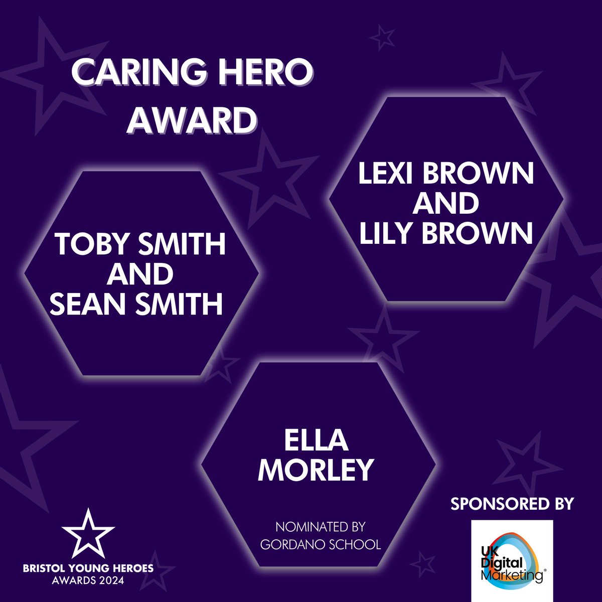 ✨Caring Hero Award✨ We are thrilled to announce the finalists for the Caring Hero Award are: 🌟 Toby Smith and Sean Smith 🌟 Lexi Brown and Lily Brown 🌟 Ella Morley Congratulations and best of luck 🤞 Thank you to @UKDigMarketing for sponsoring the Caring Hero Award 🙏