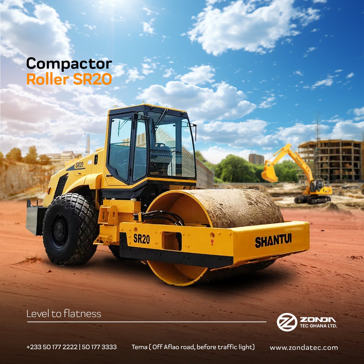Precision at its finest with the SR20 compactor roller for that perfect flat finish!  #constructionlife #SR20 #levelground #construction #constructionlife #constructionequipment #ConstructionExcellence