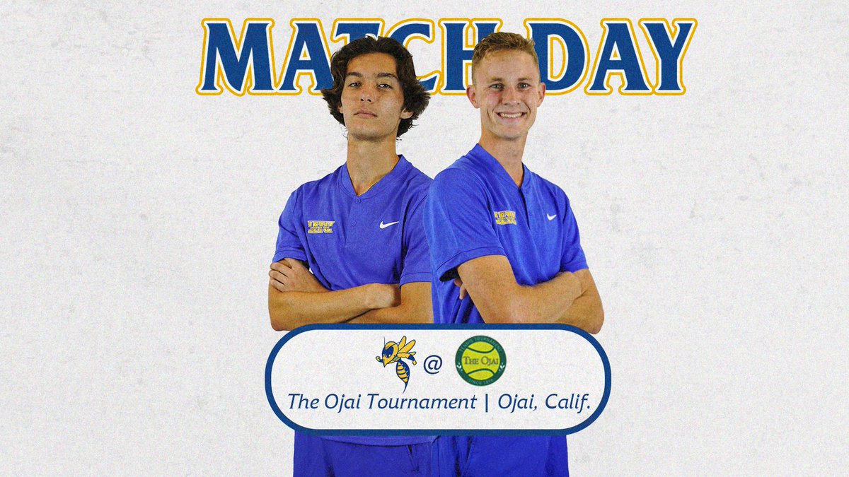 ZACH AND CHASE IN CALI! @LETUTennis Zach Farris and Chase Rogers take on the Ojai Tournament this weekend in California. 🆚 Ojai Tournament 📍 Ojai, Calif. Draws: colleges.wearecollegetennis.com/Competitions/I… #LeTourneauBuilt
