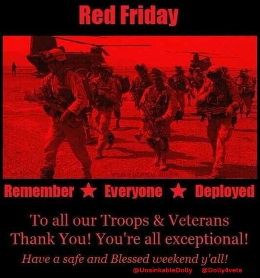 🔴RED Friday Trains Dolly4Vets #DD214🔴 Remembering Our Brothers & Sisters Deployed Please RP and FB each other All Veterans ⬇️ #7 @realDonaldTrump ⭐️ @GenFlynn ⭐️ @NavyVeteranMAL2 @NCHornet @NCIPros 💫 graphics @NormanS55464475 @np755xc6km…