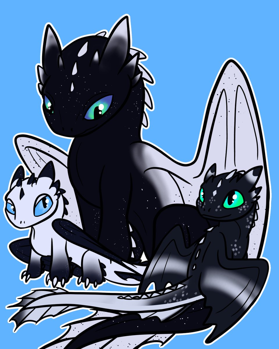 EmperorCelestin's tweet photo. The Celestial Family! Stardust (left, owned by MrGatuso), White Night (middle, owned by me), and White Star (right, owned by AnchorOperator). The gift art was made by Kyubucube!
https://t.co/VPtUYx69LR
#FYP #dragon #dragonart #art #digitalart #dragoncharacter #httyd #httydfan https://t.co/uckLi8H7Nc
