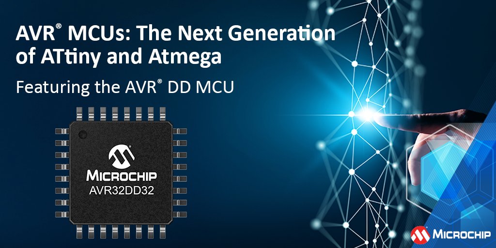 ATtiny and ATmega, now unified as AVR®, boast expanded peripherals. The AVR DD enhances analog functions, adds multi-voltage I/O for compact, user-friendly, and robust designs. mchp.us/49Ksncp #embeddedsystems #engineering #innovation