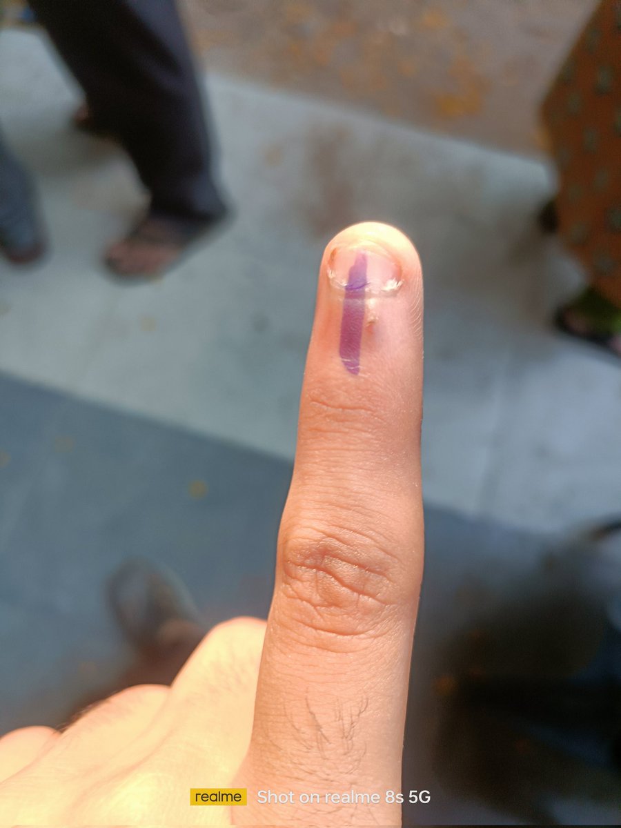 My first vote ❤️ #IndianElections #Election2024 #Elections2024