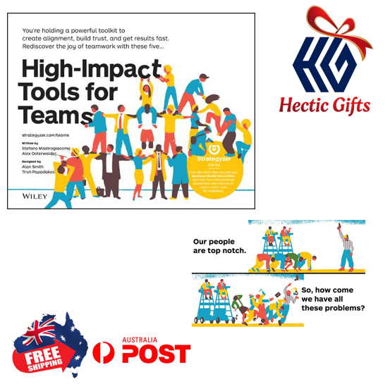 Take advantage of this extremely powerful visual management tool for teams to learn how to work together and deliver great results.

ow.ly/LTqn50IoSQz

#New #HecticGifts #HiImpactToolsForTeams #BusinessBook #FreeShipping #AustraliaWide #FastShipping