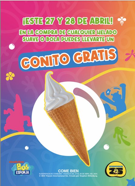 Celebra el Día del Niño con #NUTRISA. Tendrá dos deliciosas #promociones en sus más de 300 tiendas en el país. El 27 y 28 de abril las personas obtendrán un conito gratis (suave sabor natural o mango-naranja) en la compra de cualquier #helado suave o bola. #cdmx #sandymoon