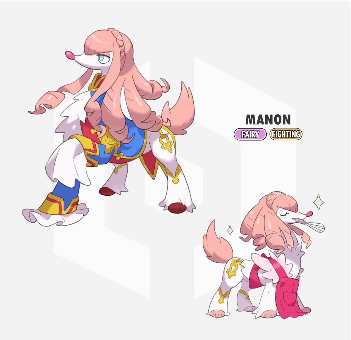 Here's all pokemon version Manon I draw
