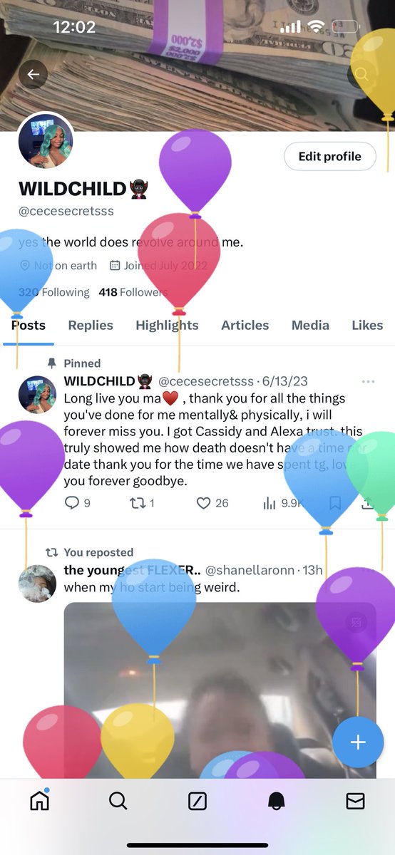 balloons on my mfkn page 🥹🥹🥹 04266666