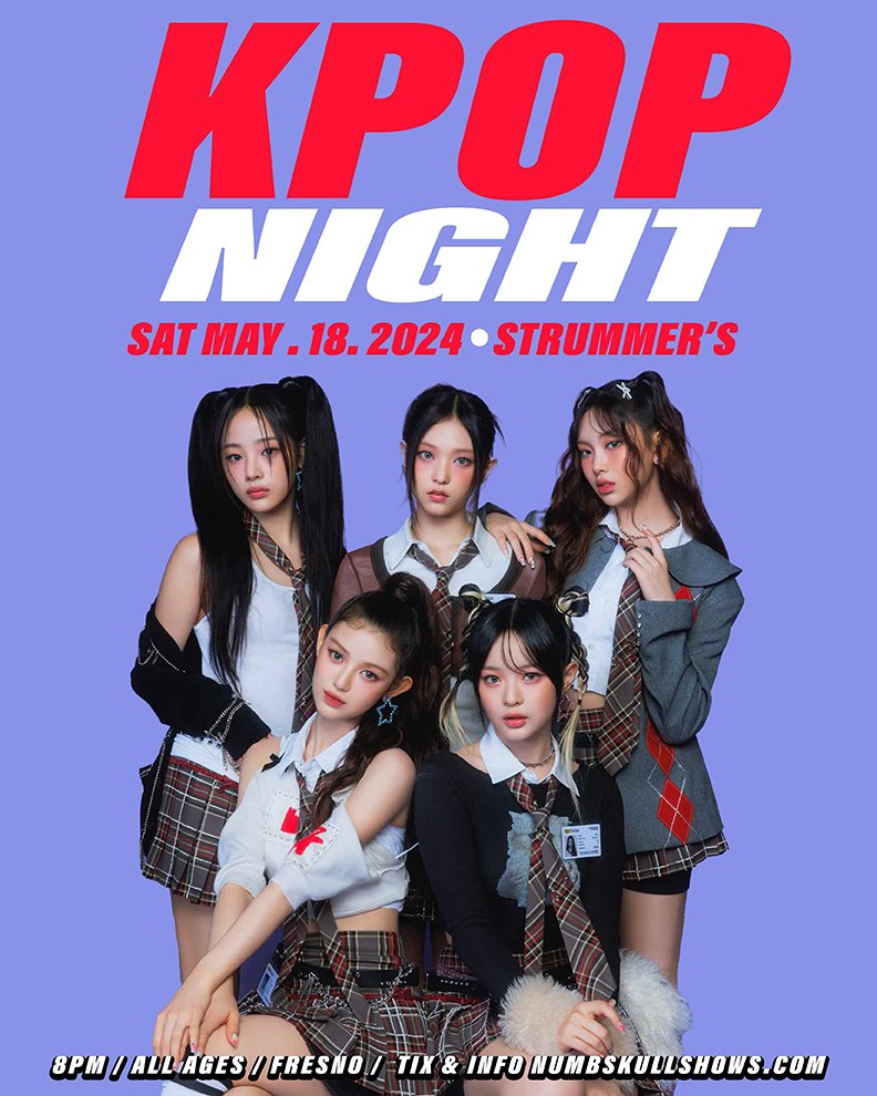 KPOP NIGHT! Saturday, May 18, 9pm All Ages. Advance tix @TicketWeb @NumbskullShows